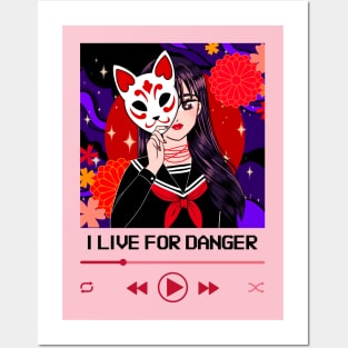 I Live For Danger Play Music Posters and Art